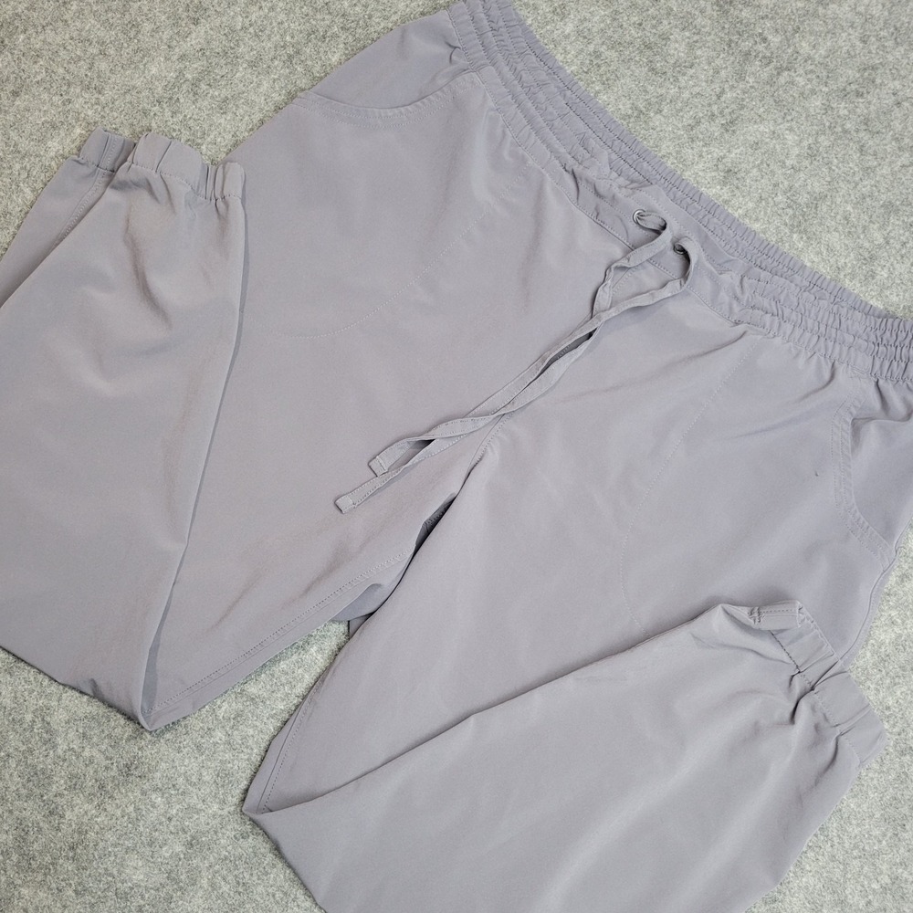 Duluth Pants Womens XL Gray Stretch Tapered Leg Elastic Waist Drawstring Jogger
